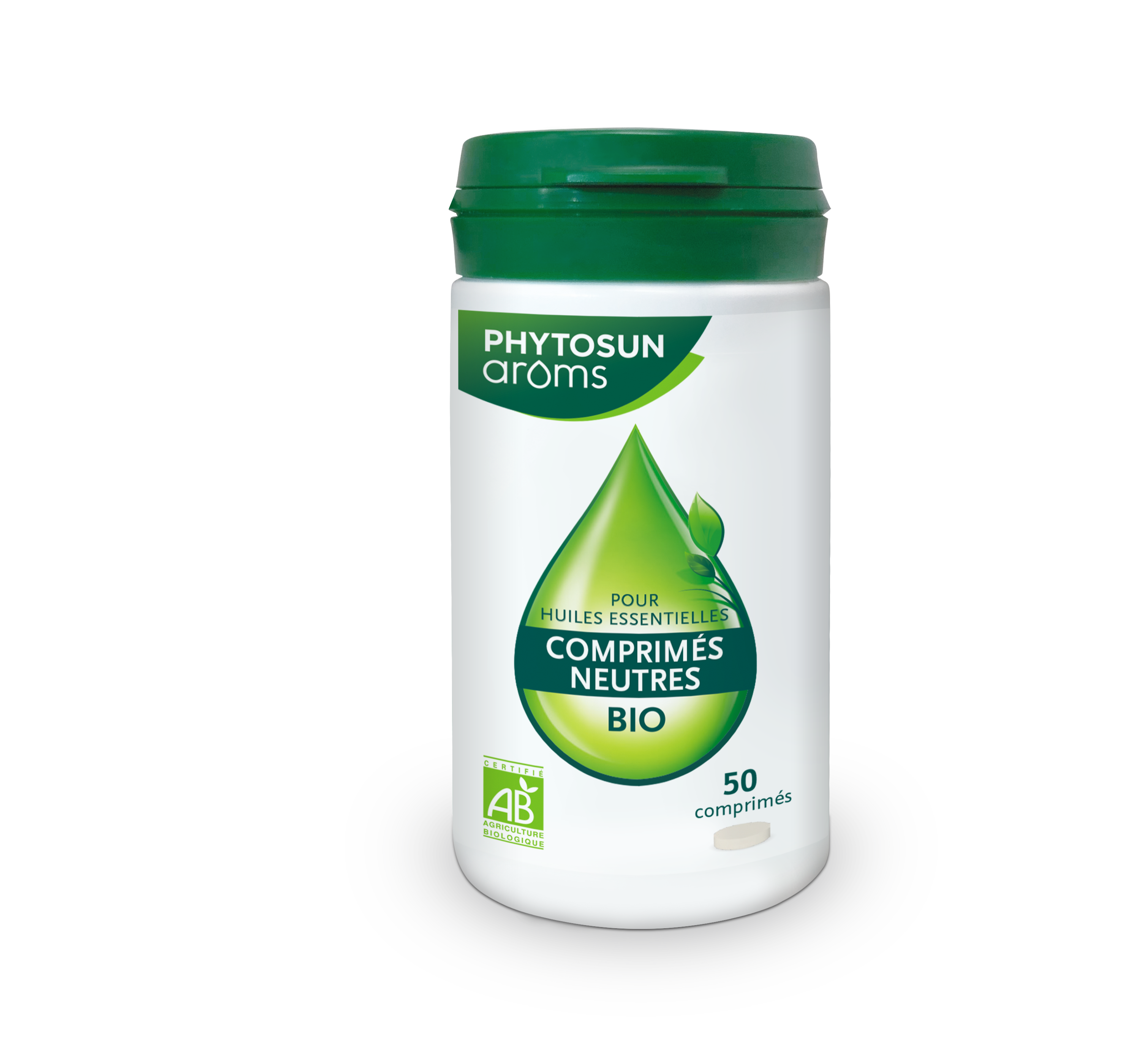 Comprimés neutres Bio pour huiles essentielles - 30 comprimés - Terraïa 